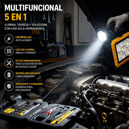 LINTERNA DE CAMPING MULTIFUNCIONAL DINAX 7739-C